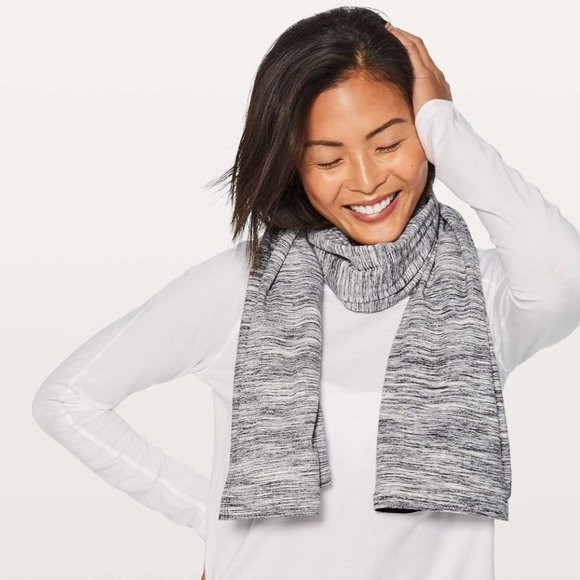 lululemon athletica Accessories - Lululemon Vinyasa Scarf *Rulu* Grey Spacedye